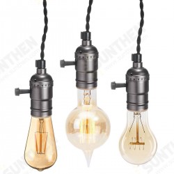 E27 E26 Edison Socket Vintage Style Pendant Light Cord Dimmer With Lamp Switch AC 110-220V E27 E26 Edison Socket Vintage Style Pendant Light Cord Dimmer With Lamp Switch AC 110-220V