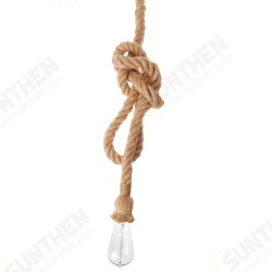 Retro E27 Hanging Lamp Base Holder Hemp Rope Pendant Light Home Restaurant Decor AC90-260V Retro E27 Hanging Lamp Base Holder Hemp Rope Pendant Light Home Restaurant Decor AC90-260V