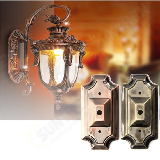 Retro Vintage Rectangle Style Sconce Wall Lamp Light Base Part Replacement Mount Fixture Retro Vintage Rectangle Style Sconce Wall Lamp Light Base Part Replacement Mount Fixture