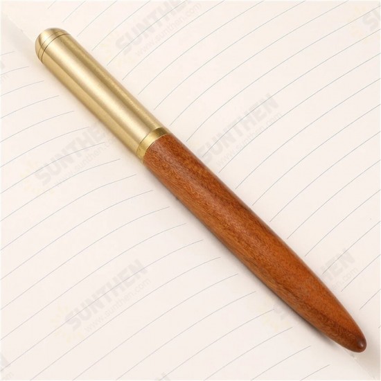 0.7mm Nib Wood Fountain Pen Ink Classic Metal Wood Pen Calligraphy Writing Business Gifts Stationery Office School Supplies