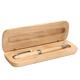 0.7mm Wooden Engraved Ballpoint Pen WIth Gift Box For Kids Students Children School Writing Gift