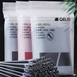 100pcs Gel Ink Refill Replacement 0.5mm Ballpoint Pens for Writing Office School Supplies 100pcs Gel Ink Refill Replacement 0.5mm Ballpoint Pens for Writing Office School Supplies