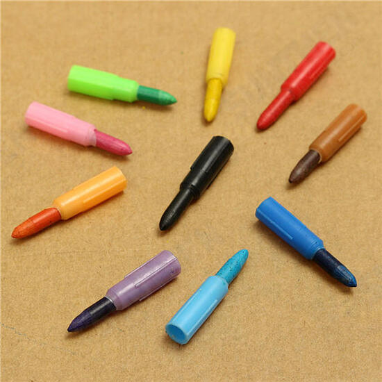 10Pcs Colored Crayons Pencil Set 10 Colors Combination Wax Nontoxic Kid Filler For Children Students