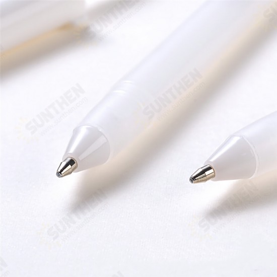 10pcs 0.7MM Gel Pen White Gold Silver Ink Color Cute Unisex Pen Gift Kids Stationery Office Painting School Art Mark Supplies