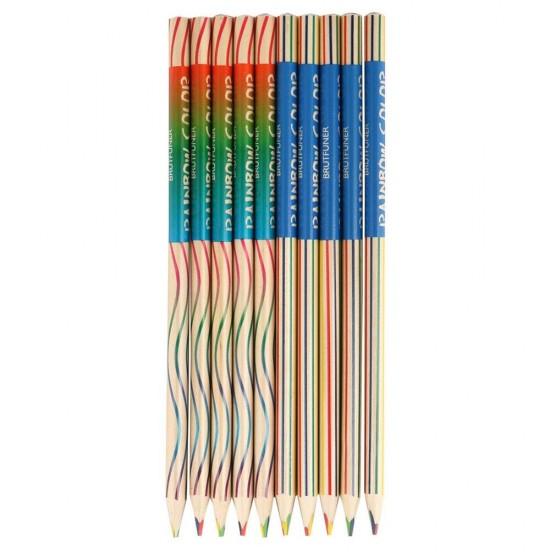 10pcs/set Rainbow Pencil Set Color Painting Pencil For Kid Graffiti Drawing Material Escolar Office School Supplies
