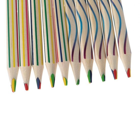 10pcs/set Rainbow Pencil Set Color Painting Pencil For Kid Graffiti Drawing Material Escolar Office School Supplies