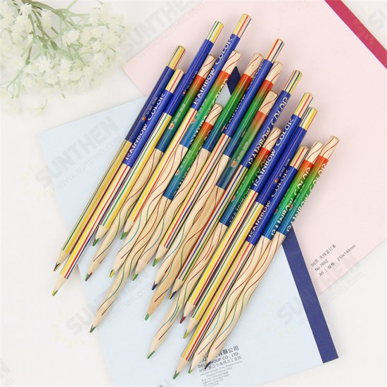 10pcs/set Rainbow Pencil Set Color Painting Pencil For Kid Graffiti Drawing Material Escolar Office School Supplies