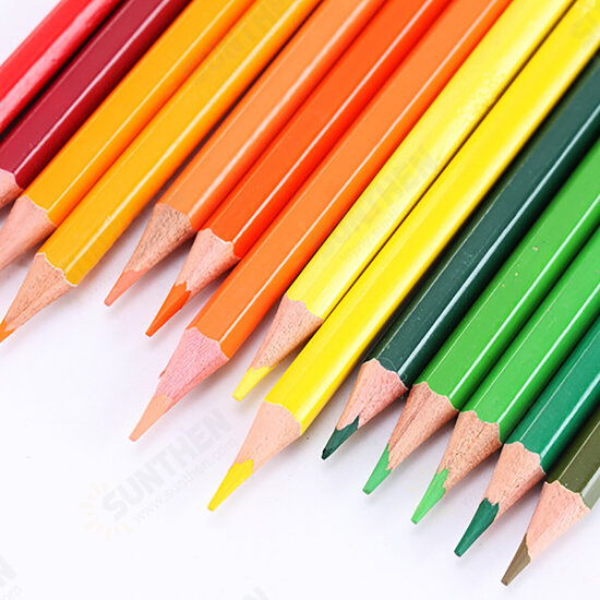 12 Colors Wood Color Pencils Set Non-toxic Artist Painting Oil Pencil for School Office Drawing Sketch Art Supplies