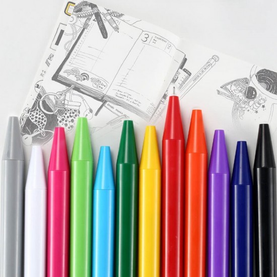 12Pcs/Set Pinlo Radical 0.4mm Swiss Gel Pen Prevents Ink Leakage Smooth Writing Durable Pen from XM