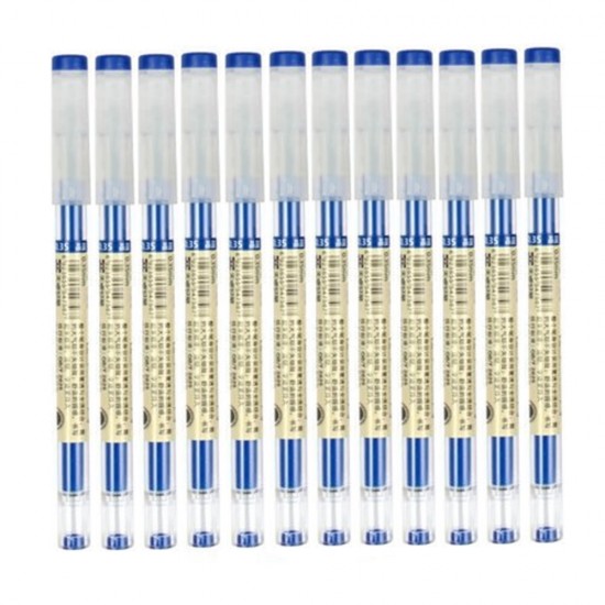 12pcs/set 31880 0.35mm Ballpoint Pen Stationery Writing Pen for Office School Kids Creative Birthday Gifts
