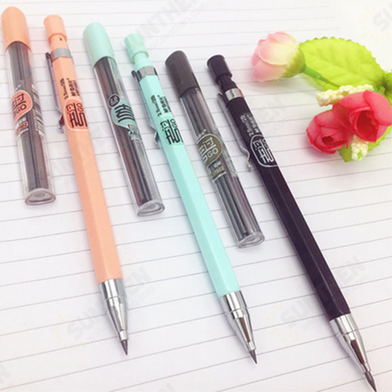 2.0mm Mechanical Pencil 2B Thick Refill for Writing Kids Girls Gift School Supplies Stationery