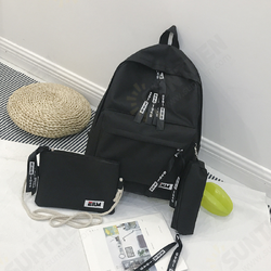 3 Pcs/Set Women Nylon Backpack Crossbody Bag Pencil Case Waterproof Teenage Girls School Stationery Supplies 3 Pcs/Set Women Nylon Backpack Crossbody Bag Pencil Case Waterproof Teenage Girls School Stationery Supplies