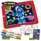 3D Drawing Board LED Writing Tablet Board For Plastic Creative Art With Pen Brush Children Clipboard Gift Set - Red