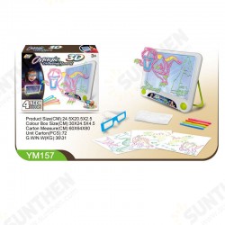 3D Magic Drawing Pad LED Writing Tablet Children Drawing Writing Board Gifts for Kids 3D Magic Drawing Pad LED Writing Tablet Children Drawing Writing Board Gifts for Kids