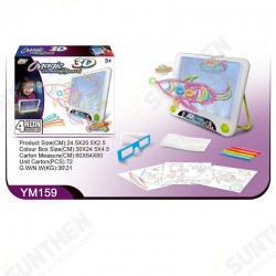 3D Magic Drawing Pad LED Writing Tablet Children Drawing Writing Board Gifts for Kids 3D Magic Drawing Pad LED Writing Tablet Children Drawing Writing Board Gifts for Kids