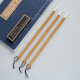 5 PCS Goat Hair Drawing Hook Line Brush Practice Writing Brush Oil Painting Brush