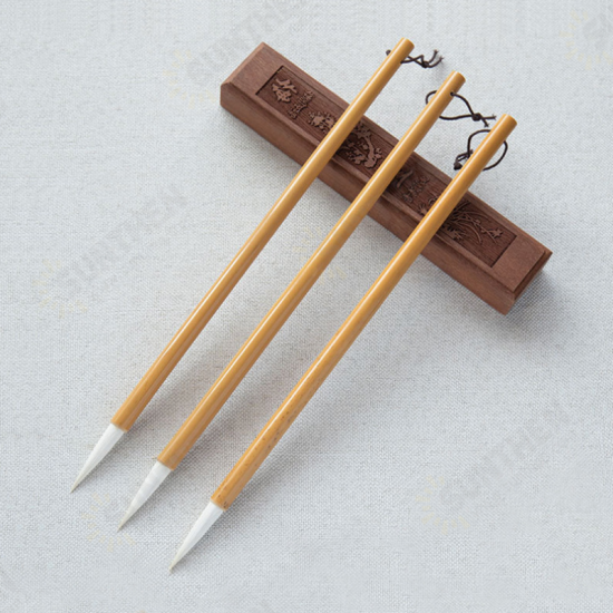 5 PCS Goat Hair Drawing Hook Line Brush Practice Writing Brush Oil Painting Brush