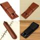 6.1 inch x 1.45 inch Retro Leather Fountain Pen Case Cover Pencil Holder Sleeve Case Pouch