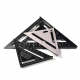 7 Inch English Triangle Ruler 17CM 30CM Metric Triangle Ruler Angle Protractor Metal Speed Square Measuring Ruler Metric English Ruler Carpenter Measuring Tools