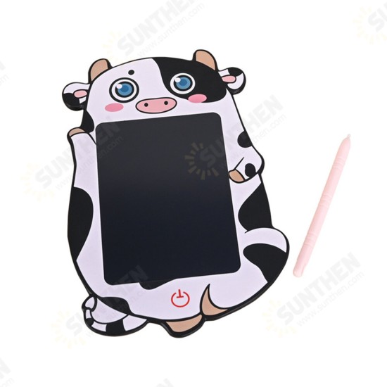 8.5inch LCD Writing Board Color Screen Cow Shape Eye-protection Ultra Thin Digital Drawing Doodle Board Creative Gifts for Kids