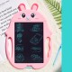 9-inch Smart Children Cartoon Rabbit LCD Writing Tablet Electronic Drawing Board Children's Smart Handwriting Draft Pad for Kids Adults for Home School Office