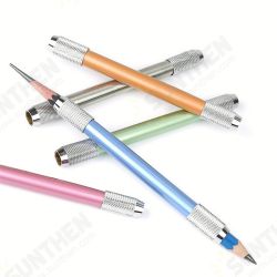 Adjustable Double Heads Colors Metal School Office Art Write Tool Sketch Pencil Extender Holder Adjustable Double Heads Colors Metal School Office Art Write Tool Sketch Pencil Extender Holder