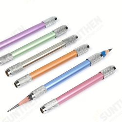 Adjustable Double Heads Colors Metal School Office Art Write Tool Sketch Pencil Extender Holder Adjustable Double Heads Colors Metal School Office Art Write Tool Sketch Pencil Extender Holder
