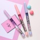 B387 1 Piece Magical Wand Black Ink Gel Pen Fairy Pen Korean Creative Signing Pen Crystal Liquid Sequin Pen Color Flash Night Light Pen