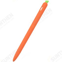 Carrot Soft Silicone Protective Pen Case Sleeve Tablet Touch Pen Stylus Pencil Case Anti-lost For Apple Pencil 1 2 Case Carrot Soft Silicone Protective Pen Case Sleeve Tablet Touch Pen Stylus Pencil Case Anti-lost For Apple Pencil 1 2 Case