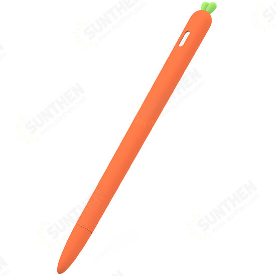 Carrot Soft Silicone Protective Pen Case Sleeve Tablet Touch Pen Stylus Pencil Case Anti-lost For Apple Pencil 1 2 Case