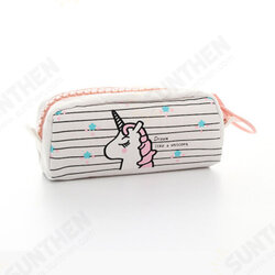 Cartoon Unicorn Canvas Large Capacity Creative Pencil Case Cartoon Unicorn Canvas Large Capacity Creative Pencil Case