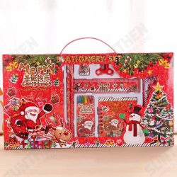 Christmas Stationery Set Pencil Eraser Ruler Sharpener Pencil case Primary School Holiday Gift Christmas Stationery Set Pencil Eraser Ruler Sharpener Pencil case Primary School Holiday Gift