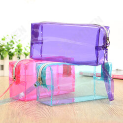 Clear Cosmetic Bags Pouch Zipper Toiletry Multifunctional Plastic PP Bag Lady Makeup Case L Size Clear Cosmetic Bags Pouch Zipper Toiletry Multifunctional Plastic PP Bag Lady Makeup Case L Size