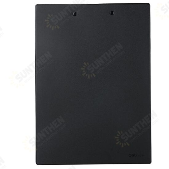 9224 A4 PVC Clip Board Portable Black Writing Board Clipboard Office School Meeting Accessories With Metal Clip