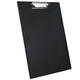 9224 A4 PVC Clip Board Portable Black Writing Board Clipboard Office School Meeting Accessories With Metal Clip