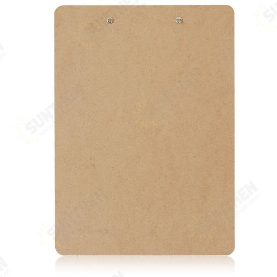 9226 A4 Wooden Clip Board Portable Writing Board Clipboard Office School Meeting Accessories With Metal Clip