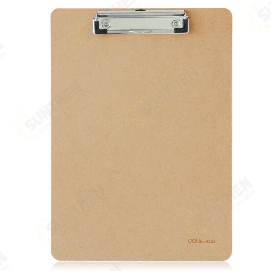 9226 A4 Wooden Clip Board Portable Writing Board Clipboard Office School Meeting Accessories With Metal Clip