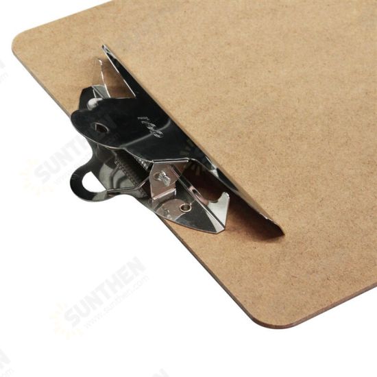 9227 A4 Wooden Clip Board Portable Writing Board Clipboard Office School Meeting Accessories With Metal Clip