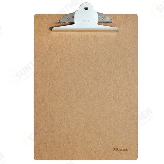 9227 A4 Wooden Clip Board Portable Writing Board Clipboard Office School Meeting Accessories With Metal Clip