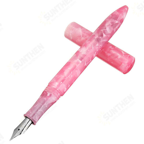 0.6mm Nib Resin Fountain Pen Rotating Ink Calligraphy Writing With Box For Office School