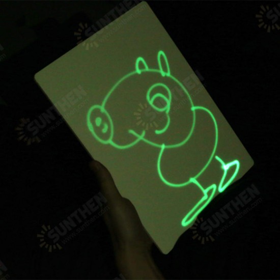 Elice A3/A4 Luminous Drawing Board Night Light Fluorescent Writing Tablet Educational Funny Toys for Childrens Boys Girls Early Education JSK-FA4 JSK-FA3