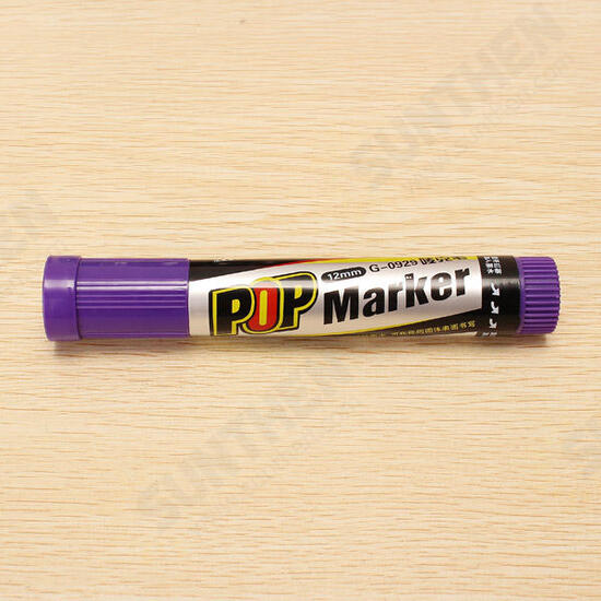 12mm POP Marker Pen Oblique Square Point Repeated Filling