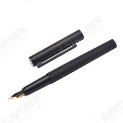 H1 Metal Fountain Aluminum Alloy Beautiful Black-golden Nib EF/F 0.4/0.5mm Size Writing Ink Pen for Business Office H1 Metal Fountain Aluminum Alloy Beautiful Black-golden Nib EF/F 0.4/0.5mm Size Writing Ink Pen for Business Office