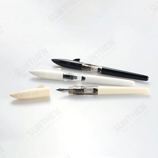 Shark Series Fountain Pen 0.5mm Fine Nib Shark Shape Pen Cap Design Pen Writing Signing Calligraphy Ink Pen