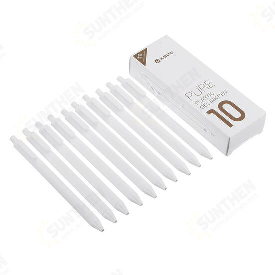 0.5mm Gel Pen 10Pcs Smooth Writing Durable Press Netural Pen Writing Signing Pen For School Office Stationery from XM