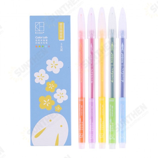 0.3mm Color Neutral Pen Candy Color Fiber Pen Stationery School Students Business Office Writing Supplies