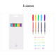DTB6698 5/10 Colors Colorful Press Gel Pens 0.5mm Frosted Barrel Drawing Writing Pen Office School Supplies Gifts