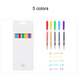 DTB6698 5/10 Colors Colorful Press Gel Pens 0.5mm Frosted Barrel Drawing Writing Pen Office School Supplies Gifts