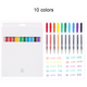 DTB6698 5/10 Colors Colorful Press Gel Pens 0.5mm Frosted Barrel Drawing Writing Pen Office School Supplies Gifts