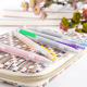 DTB6698 5/10 Colors Colorful Press Gel Pens 0.5mm Frosted Barrel Drawing Writing Pen Office School Supplies Gifts